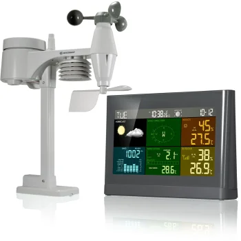 Bresser 7002550QT5000 5-in-1 Comfort meteorologinė stotelė, pilka