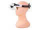 Head Magnifier with 2 LED Lights and 8 Interchangeable Lenses (up to 28x), Black/White