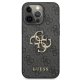 Guess 4G Big Metal Logo dėklas iPhone 13 Pro / 13 telefonui, pilkas
