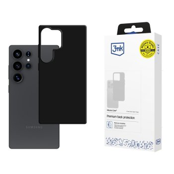 3mk Silicone Case dėklas Samsung Galaxy S25 Ultra, juodas