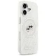 Karl Lagerfeld IML Glitter Karl & Choupette MagSafe dėklas iPhone 17, pilkas