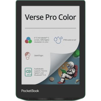 PocketBook Verse Pro Color el. knygų skaitytuvas PB634K3-A-WW-B, pilkas