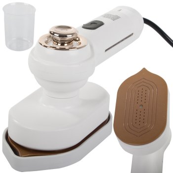 Compact Travel Iron with Sprayer and Swivel Handle, 26W