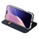 Dux Ducis Skin Pro atverčiamas dėklas iPhone 16 Pro Max telefonui, mėlynas