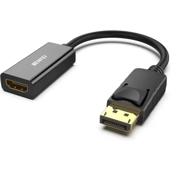 BENFEI DisplayPort 1.2 į HDMI 1.4 vienkryptis 4K adapteris, juodas