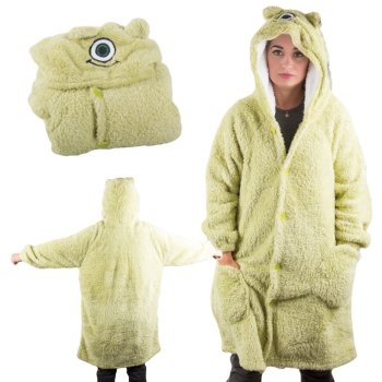 Warm Oversize Blanket Hoodie 24555_Z, Green