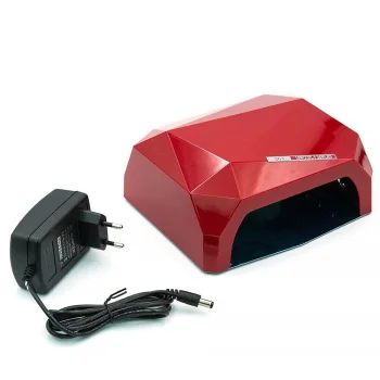 CCFL + UV/LED manikiūro ir pedikiūro lempa 36 W, raudona