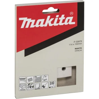 Šlifavimo popierius Makita P-35879 su kibiuoju tvirtinimu 102x114 mm, K240, 10 vnt.