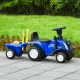 Multistore New Holland Kids Ride-On Tractor with Trailer, Blue