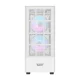 Kompiuterio korpusas Darkflash A290 White su 3 ARGB ventiliatoriais