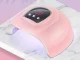 54W UV LED Nail Lamp Dryer for Gel Polish, 18 Beads, USB Powered, Pink