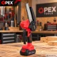 Akumuliatorinis grandininis pjūklas OPEX TOOLS OPX28026 6\" 21V 2x 1.5Ah, raudonas / juodas