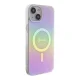 Guess IML Iridescent MagSafe dėklas iPhone 15 Plus telefonui, rožinis