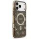 Guess IML 4G Background MagSafe Case for iPhone 17 Pro - Brown