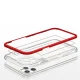 Dėklas Hybrid Armor Clear 3 in 1 skirtas iPhone 11 Pro Max, raudonas