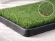 Puppy Training Toilet with Artificial Grass, 3 Layers, 63x43 cm