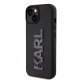 Karl Lagerfeld dėklas iPhone 15 telefonui 3D Logo Glitter, juodas