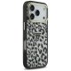 „Guess Leopard Glitter MagSafe“ dėklas „iPhone 17 Pro Max“, juodas
