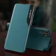 Knygutės tipo dėklas Samsung Galaxy A22 4G Hurtel Eco Leather View Case su stovu, raudonas
