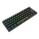 Mechaninė klaviatūra Royal Kludge RK61 RGB, Brown Switch, juoda