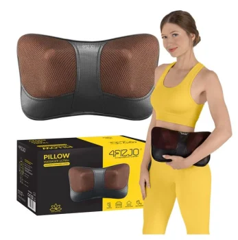 4FIZJO Shiatsu Ultra+ šildanti masažinė pagalvė, ruda
