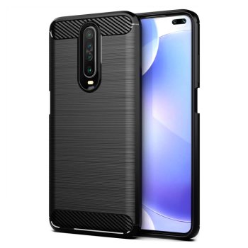 Xiaomi Redmi K30 dėklas Carbon Fiber TPU, juodas