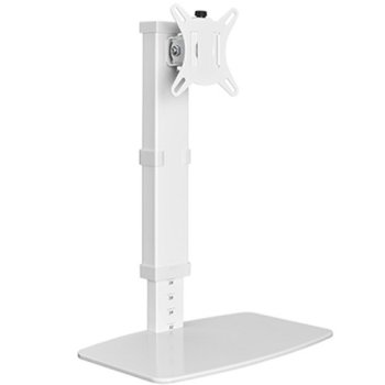 Baltas vieno monitoriaus stalinis stovas 17"-32" iki 8kg