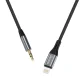 Dudao Lightning į 3.5 mm mini jack garso laidas 1 m, pilkas (L11PRO)