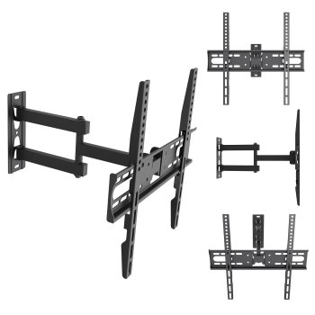 Maclean MC-191 TV Wall Mount, 32-55", up to 30kg, VESA 400x400, Black