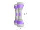 Adjustable Dumbbell Pair for Fitness Aerobics Sports Strength Training, 3-in-1 Weight Options (1/1.5/2 kg), Purple