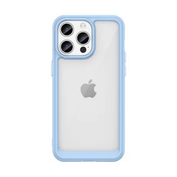 Hibridinis dėklas „Outer Space Case“, skirtas „iPhone 15 Pro Max“, mėlynas