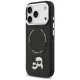 Karl Lagerfeld dėklas iPhone 17 Pro su MagSafe, Karl&Choupette Heads, juodas