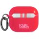 Karl Lagerfeld AirPods 3 dėklas Choupette Head, rožinis