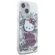 Dėklas Hello Kitty IML Kitty On Bricks Graffiti skirtas iPhone 15, baltas