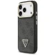 Guess 4G PU Triangle Logo & Stand Camera MagSafe dėklas iPhone 17 Pro, juodas