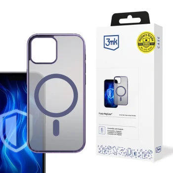 „3Mk Protection Frosty MagCase“ dėklas „Apple iPhone 13“, violetinis