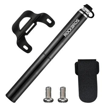 Dviračio pompa Rockbros JG-PB-004 su manometru, 160 PSI, juoda