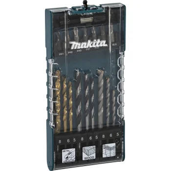 Grąžtų ir sukimo antgalių rinkinys Makita D-74887, 17 vnt.