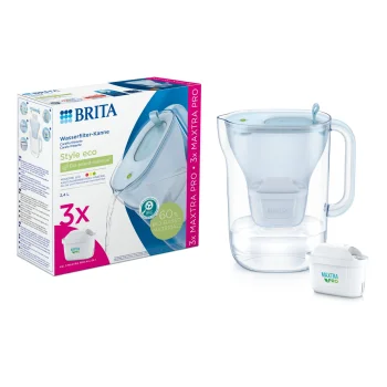 Vandens filtravimo ąsotis Brita Style eco, 2.4 l, mėlynas, su 3 MAXTRA PRO kasetėmis