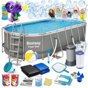 Karkasinis baseinas Bestway Power Steel 56710, 549x274x122 cm