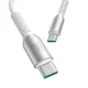 Joyroom S-A51 USB-C į USB-C laidas 60W 1.2m šviesiai pilkas