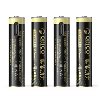 Orico Ener-G EG7C įkraunamos ličio baterijos AAA 1.5V 500mWh USB-C, 4 vnt.