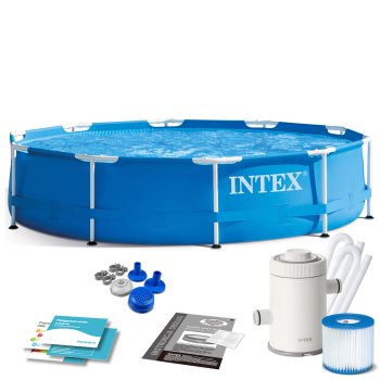 Karkasinis baseinas Intex 28202 su siurbliu, 305 x 76 cm