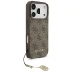 Guess dėklas iPhone 17 Pro telefonui 4G Charms MagSafe, rudas