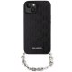 Karl Lagerfeld dėklas iPhone 14 telefonui Saffiano Monogram Chain, juodas