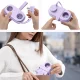 Orico AP3 65W GaN ilgintuvas 2x AC + 2x USB-A + 2x USB-C, violetinis