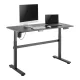 Ergo Office ER-434 Elektrinis reguliuojamo aukščio stalas, 140x60cm, pilkas