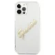 Guess iPhone 12 / 12 Pro Case Vintage Script, Transparent