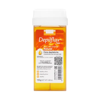 Depilflax 100 Natural depiliacinis vaškas su aplikatoriumi, 110 g