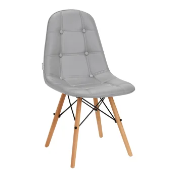Ergonomiška skandinaviško stiliaus kėdė 4Rico QS-185, pilka